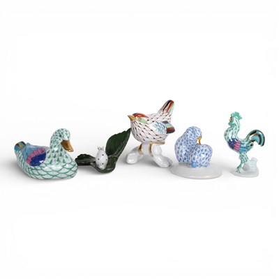 Lot 185 - A collection of Herend and similar porcelain...