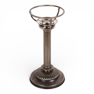 Lot 108 - A Hukin and Heath silver plated lamp stand....