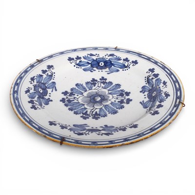 Lot 186 - An 18th century Delft tin glazed earthenware...