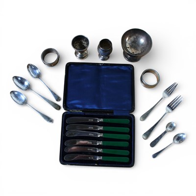 Lot 38 - A collection of mixed silver and silver plated...
