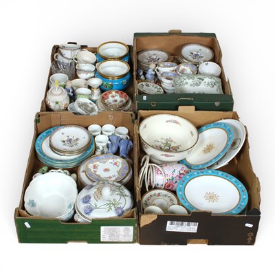 Lot 190 - Four boxes of various glassware and ceramics