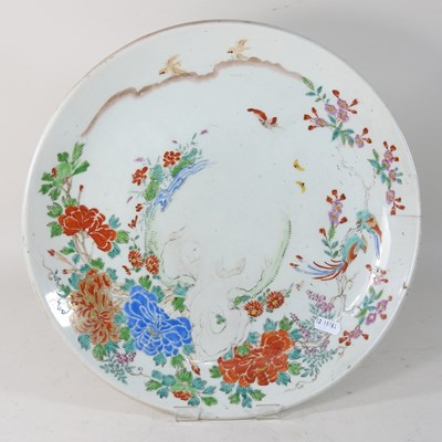 Lot 174 - A 19th century Chinese porcelain charger, 37cm diameter