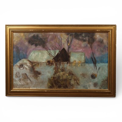 Lot 481 - Danish School (20th century), abstract, oil on...