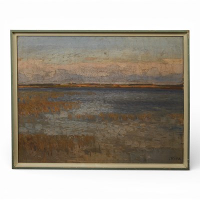 Lot 493 - Doora (Danish, 20th century), a seascape, oil...