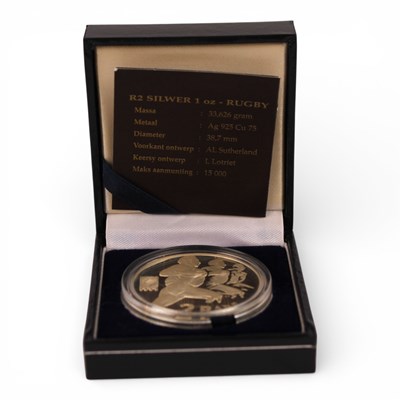 Lot 92 - A 1995 South African silver two Rand proof...