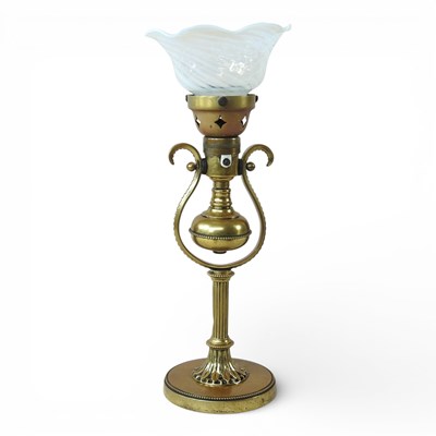Lot 72 - A 19th century brass ship's light, with a...