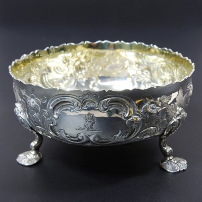 Lot 22 - A Victorian silver bowl, of circular shape...