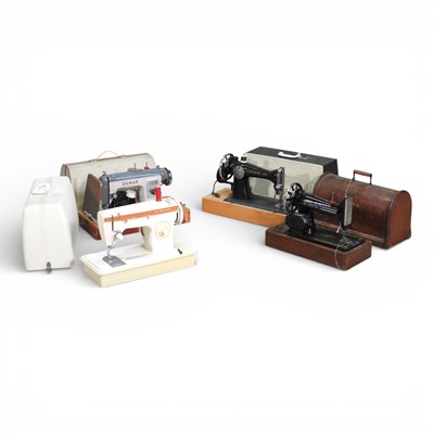 Lot 160 - An electric sewing machine, together with...