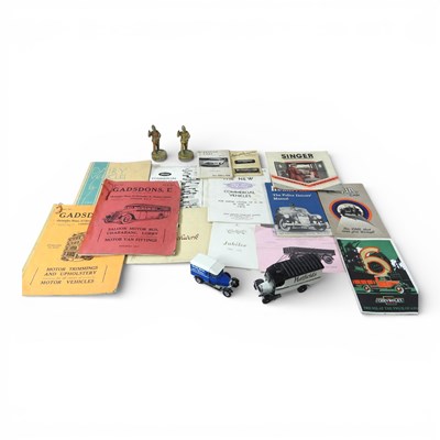 Lot 603 - A collection of vintage car and motoring ephemera