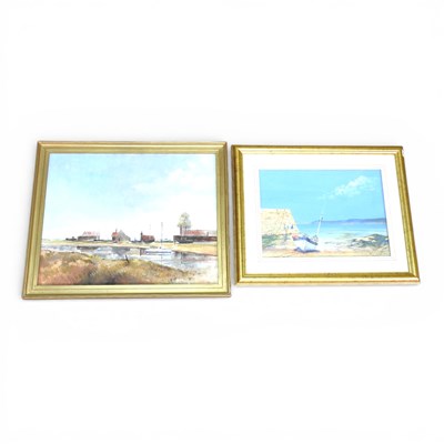 Lot 98 - W Dickens, 20th century, Brancaster Staithe,...
