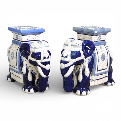 Lot 274 - A pair of Chinese pottery garden seats, in the...