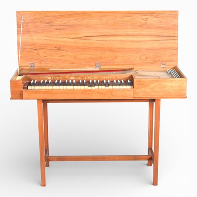 Lot 101 - A mid 20th century walnut cased clavichord,...