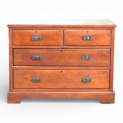 Lot 368 - A late Victorian chest of drawers, on bracket...