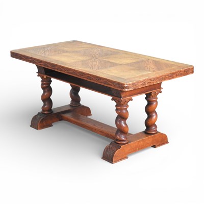Lot 228 - A mid 20th century French carved oak coffee...