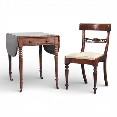 Lot 471 - A Regency mahogany pembroke table, 110cm wide,...
