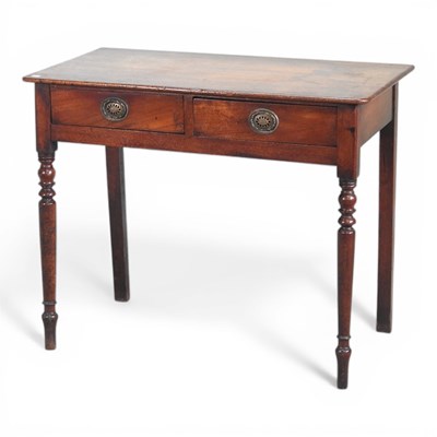 Lot 610 - A 19th century mahogany side table, containing...