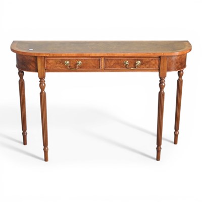 Lot 503 - A Georgian style hand made walnut and...
