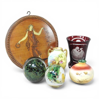 Lot 412 - An early 20th century Royal Doulton orchid...