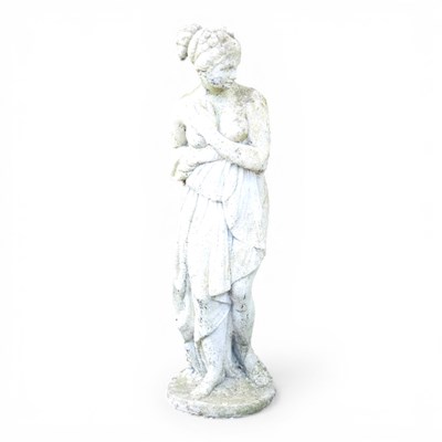 Lot 132 - A cast stone garden statue of Venus, 80cm high
