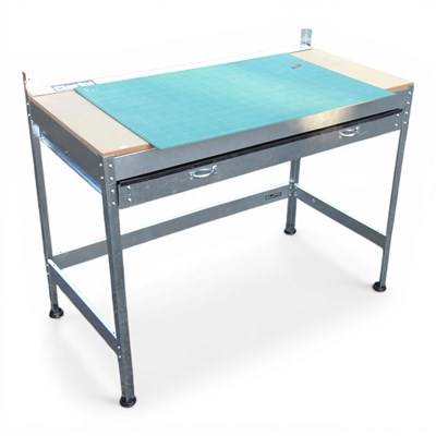 Lot 384 - A Clarke workshop table