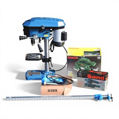 Lot 622 - An electric pillar drill, 64cm high, together...