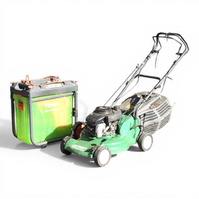 Lot 312 - A petrol lawnmower, together with a Flymo...