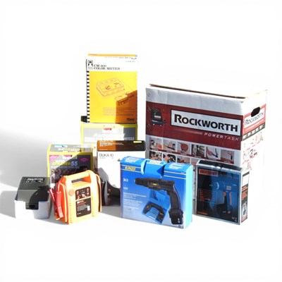 Lot 329 - A Rockworth electric air compressor, together...