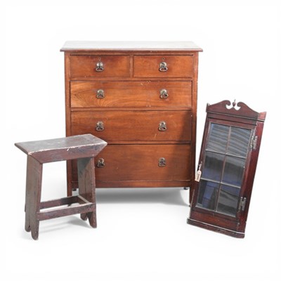 Lot 298 - An early 20th century chest of drawers,...