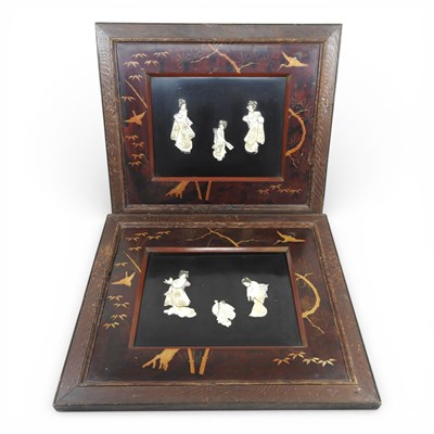 Lot 106 - A pair of late 19th century Japanese black...