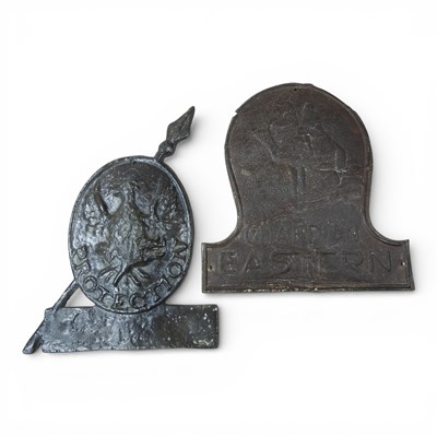 Lot 297 - A lead firemark, decorated in relief with an...
