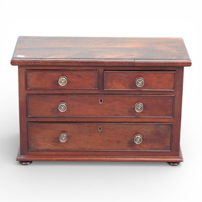 Lot 38 - A 19th century mahogany collector's chest,...