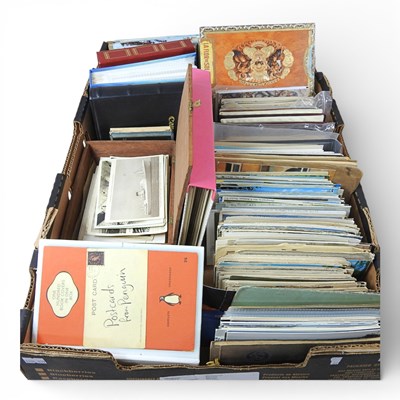 Lot 165 - A collection of postcards and ephemera, mainly...