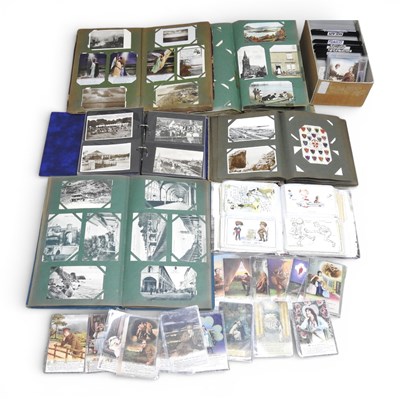 Lot 242 - A collection of postcards and ephemera, mainly...