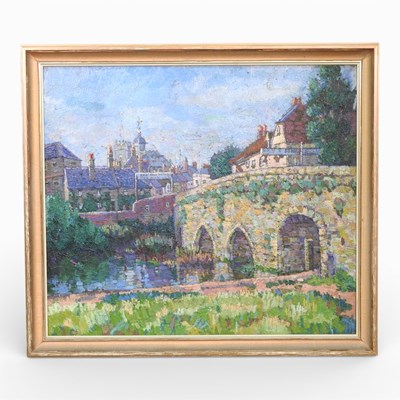 Lot 9 - Mary Godwin, 1887-1960, Abingdon Bridge,...