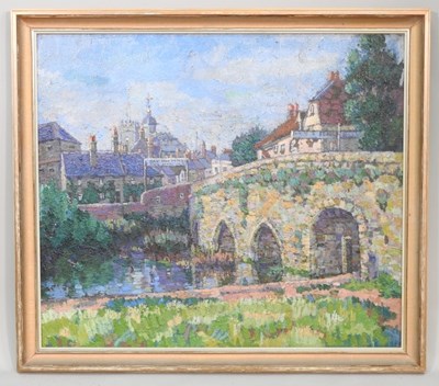 Lot 9 - Mary Godwin, 1887-1960, Abingdon Bridge,...
