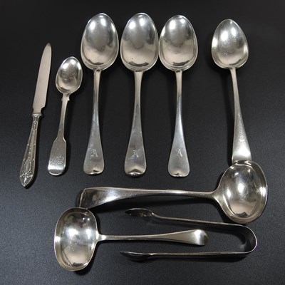 Lot 137 - A collection of 19th century and later silver...
