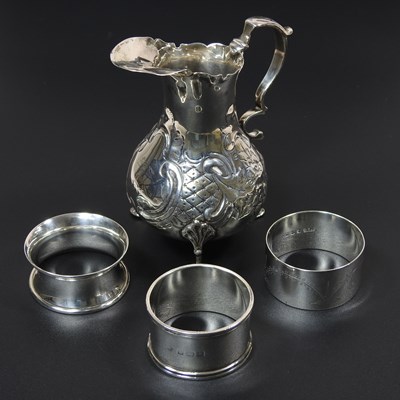 Lot 67 - A Victorian silver cream jug, of baluster...