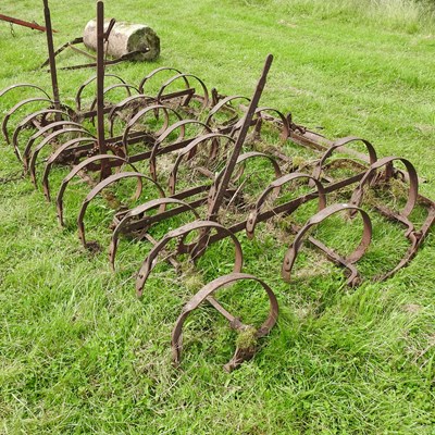 Lot 602 - A set of iron drag spring tyres