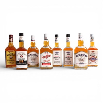 Lot 89 - Eight bottles of American Bourbon Whiskey to...