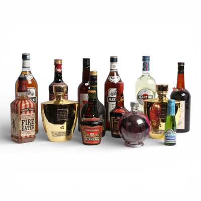 Lot 87 - A collection of liqueurs and brandies to...