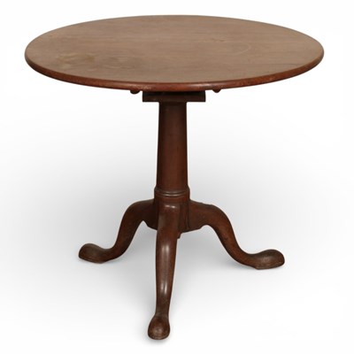 Lot 443 - A 19th century mahogany tilt top occasional...
