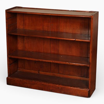 Lot 525 - A mahogany dwarf open bookcase, 93x104x27cm.