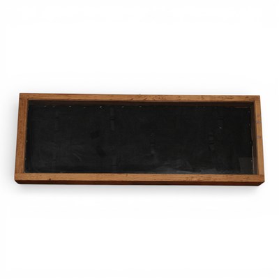 Lot 625 - An oak tabletop glazed display case, with...
