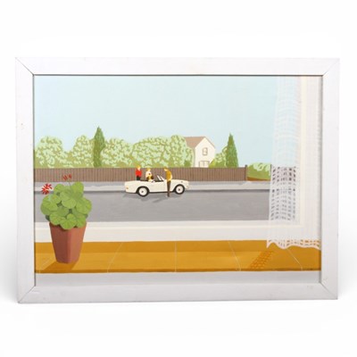 Lot 145 - Ian Currie (contemporary), Window, geranium...