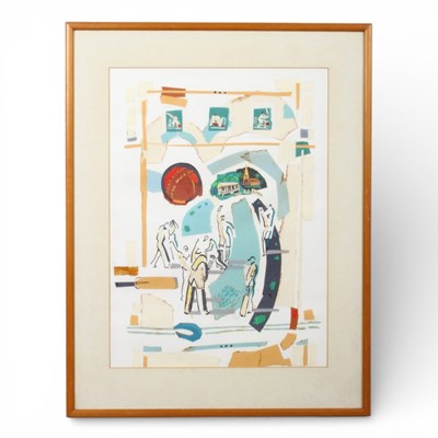 Lot 153 - Sarah McMenemy (b.1965),Village Cricket, late...