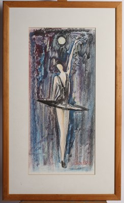 Lot 413 - John Reay (1947-2011), Ballerina in purples,...