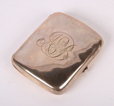 Lot 5 - An Edwardian silver pocket cigarette case,...
