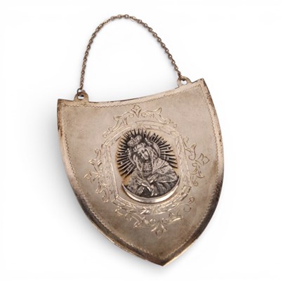 Lot 80 - A Polish 800 silver ryngraf shield, decorated...