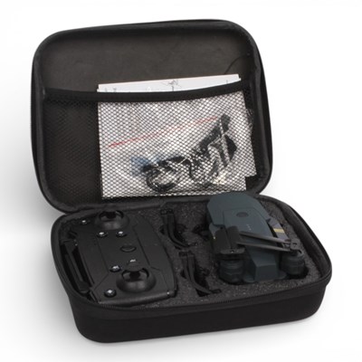 Lot 479 - A foldable quadcopter drone in padded carrying...