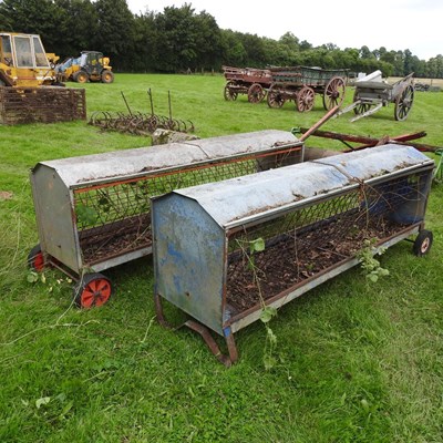 Lot 613 - A Ritchie galvanised sheep feeder